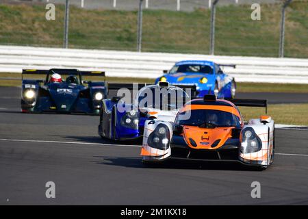 Neil Glover, Jason Green, Ligier LMP3, Masters Endurance Legends, deux courses tout au long du week-end sur le circuit du Grand Prix, avec une présentation contemporaine Banque D'Images