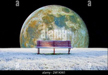 texture arrière-plan la lune vue de la terre Banque D'Images