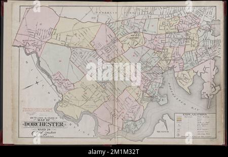 Atlas de la ville de Boston, volume cinq, Dorchester Mass. : À partir de relevés réels et de plans officiels : carte index , Dorchester Boston, Massachusetts, cartes Norman B. Leventhal Map Center Collection Banque D'Images