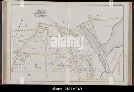 Atlas de la ville de Boston, volume cinq, Dorchester Mass. : à partir de sondages réels et de plans officiels. Plaque 20 , immobilier, Massachusetts, Boston, cartes, Propriétaires fonciers, Massachusetts, Boston, cartes, Dorchester Boston, Mass., cartes Norman B. Leventhal Map Center Collection Banque D'Images