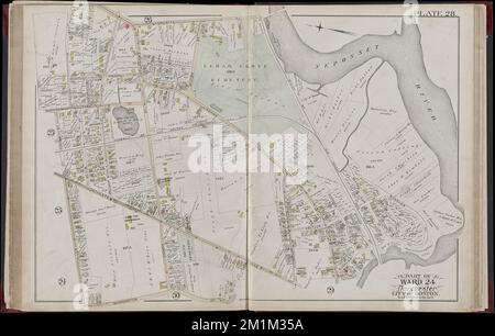 Atlas de la ville de Boston, volume cinq, Dorchester Mass. : à partir de sondages réels et de plans officiels. Plaque 28 , immobilier, Massachusetts, Boston, cartes, Propriétaires fonciers, Massachusetts, Boston, cartes, Dorchester Boston, Mass., cartes Norman B. Leventhal Map Center Collection Banque D'Images