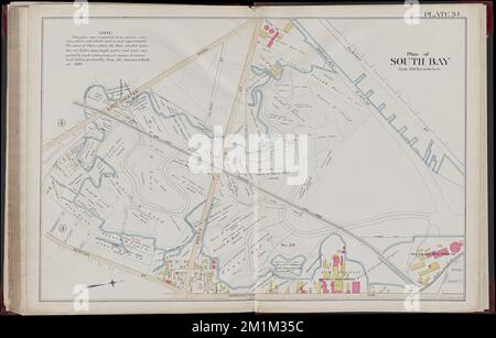 Atlas de la ville de Boston, volume cinq, Dorchester Mass. : à partir de sondages réels et de plans officiels. Plaque 34 , immobilier, Massachusetts, Boston, cartes, Propriétaires fonciers, Massachusetts, Boston, cartes, South Boston, Mass., cartes Norman B. Leventhal Map Center Collection Banque D'Images