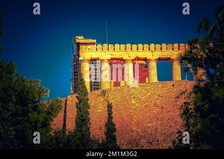 Acropole d'Athènes (Cecropia) en Grèce Banque D'Images