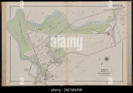 Atlas de la ville de Newton, Massachusetts : à partir de relevés réels et de plans officiels. Planche 10 , immobilier, Massachusetts, Newton, cartes, Propriétaires fonciers, Massachusetts, Newton, cartes, Newton Mass., Cartes Norman B. Leventhal Map Centre Collection Banque D'Images
