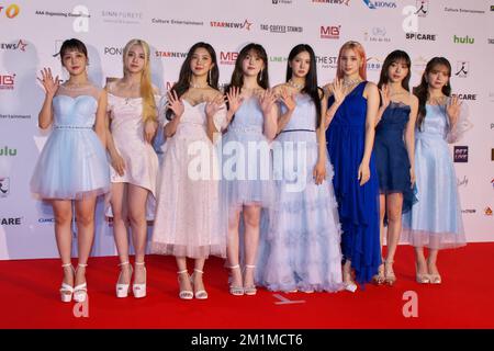 Nagoya, Japon. 13th décembre 2022. Le groupe K-POP Kep1er assiste à l'événement de tapis rouge pour « AAA 2022 (Asia Artist Awards) » à Nagoya, préfecture d'Aichi, Japon, mardi, 13 décembre 2022. Photo par Keizo Mori/UPI crédit: UPI/Alay Live News Banque D'Images