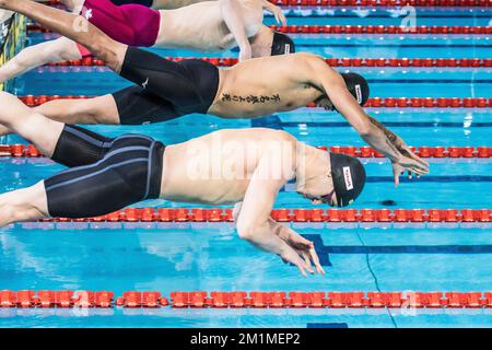 Melbourne, Victoria, Australie. 13th décembre 2022. MELBOURNE, AUSTRALIE - DÉCEMBRE 13 : les athlètes qui se disputent en plein air le premier jour des Championnats du monde de natation en court-cours de la FINA 2022 au Centre sportif et aquatique de Melbourne sur 13 décembre 2022 à Melbourne, Australie (Credit image: © Chris Putnam/ZUMA Press Wire) Banque D'Images