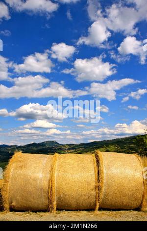 Paysage Pietra di Bismantova Italie Banque D'Images