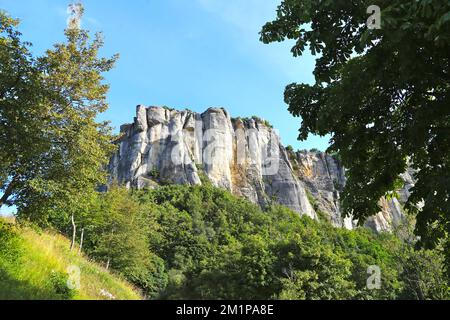 Paysage, pierre de Bismantova Banque D'Images