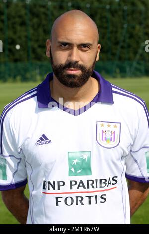 Anthony Vanden Borre d'Anderlecht photographié pendant la saison photo de l'équipe belge de football de première division RSC Anderlecht, mardi 09 juillet 2013 à Bruxelles. Banque D'Images