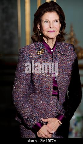 Stockholm, Suède, le 13 décembre 2022. La reine Silvia à la réception des prix Nobel de la paix au Palais Royal de Stockholm, Suède, 13 décembre 2022.photo: Tim Aro / TT / Kod 12130 Banque D'Images