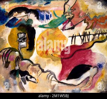 Improvisation n° 27 par Wassily Kandinsky (1866-1944), huile sur toile, 1912 Banque D'Images
