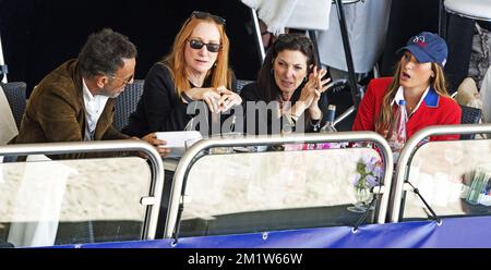 20140622 - ROTTERDAM, PAYS-BAS : Bruce Springsteen et sa femme Patti Scialfa participent à l'offre spéciale du Grand Prix international de dressage à Rotterdam, pays-Bas, sur 22 juin 2014. Leur fille Jessica Springsteen est une championne du saut de spectacle et participe au Grand Prix. COPYRIGHT ROBIN UTRECHT Banque D'Images