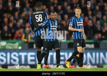 20150429 - BRUGGE, BELGIQUE: Le club José Izquierdo photographié pendant le match Jupiler Pro League entre le club Brugge et Charleroi, à Brugge, le mercredi 29 avril 2015, le cinquième jour du Play-off 1. BELGA PHOTO BRUNO FAHY Banque D'Images