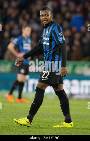 20150429 - BRUGGE, BELGIQUE: Le club José Izquierdo photographié pendant le match Jupiler Pro League entre le club Brugge et Charleroi, à Brugge, le mercredi 29 avril 2015, le cinquième jour du Play-off 1. BELGA PHOTO KURT DESPLENTER Banque D'Images