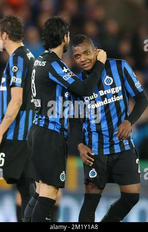 20150429 - BRUGGE, BELGIQUE: Le club José Izquierdo photographié pendant le match Jupiler Pro League entre le club Brugge et Charleroi, à Brugge, le mercredi 29 avril 2015, le cinquième jour du Play-off 1. BELGA PHOTO BRUNO FAHY Banque D'Images