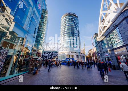 La Rotunda, un bâtiment emblématique classé de classe II, converti en appartements résidentiels, New Street, Birmingham, West Midlands, Angleterre Banque D'Images