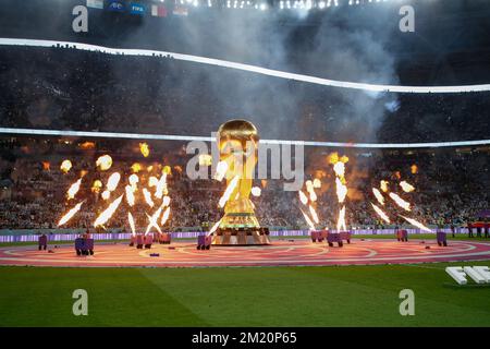 Doha, Qatar. 13th décembre 2022. Match d'ouverture entre Aregntina et la Croatie valable pour les demi-finales de la coupe du monde de la FIFA au stade emblématique de Lusail dans la ville de Doha, Qatar, 13 décembre 2022. (Photo: William Volcov) crédit: Brésil photo Press/Alay Live News Banque D'Images