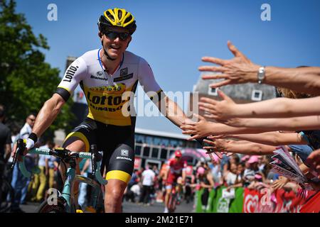 L'illustration montre la troisième étape de l'édition 99th de la course cycliste Giro d'Italia, 190km de Nimègue à Arnhem, pays-Bas, le dimanche 08 mai 2016. Banque D'Images