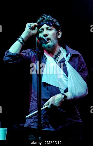 Shane MacGowan - The Pogues, V2008, Hylands Park, Chelmsford, Essex, Royaume-Uni - 16 août 2008 Banque D'Images