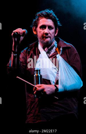 Shane MacGowan - The Pogues, V2008, Hylands Park, Chelmsford, Essex, Royaume-Uni - 16 août 2008 Banque D'Images