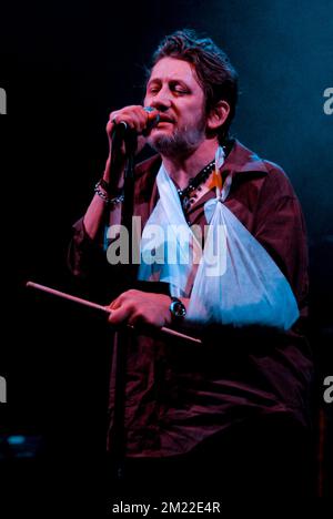 Shane MacGowan - The Pogues, V2008, Hylands Park, Chelmsford, Essex, Royaume-Uni - 16 août 2008 Banque D'Images