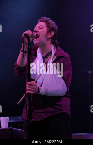 Shane MacGowan - The Pogues, V2008, Hylands Park, Chelmsford, Essex, Royaume-Uni - 16 août 2008 Banque D'Images