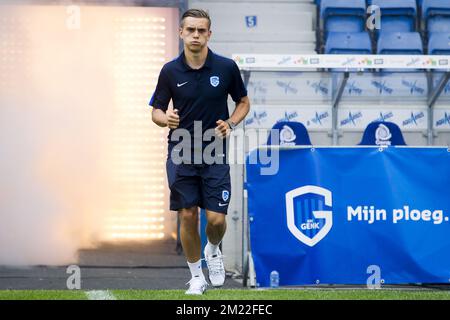 Leandro Trossard de Genk photographié pendant la journée des fans de l'équipe de Jupiler Pro League KRC Genk, dimanche 24 juillet 2016 à Genk. Banque D'Images