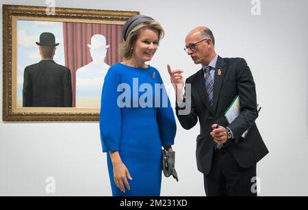 La reine Mathilde de Belgique et Pierre-Emmanuel Chartier, PDG et ...
