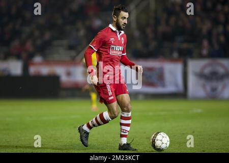 Fabien Camus d'Anvers photographié lors du match de la Ligue Proximus de D1B entre le FC Royal Anvers et l'Union Saint-Gilloise, à Anvers, samedi 26 novembre 2016, le jour 17 du championnat belge de football, division 1B. BELGA PHOTO KRISTOF VAN ACCOM Banque D'Images