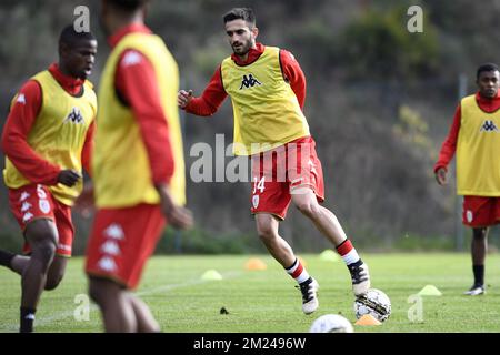 Standard's Konstantinos Laifis photographié pendant la première journée du camp d'entraînement d'hiver de l'équipe belge de football de première division Standard de Liège, à Marbella, Espagne, dimanche 08 janvier 2017. BELGA PHOTO YORICK JANSENS Banque D'Images