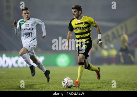 Ahmed Zizo de Lierse photographié lors du match de la Proximus League de D1B entre Lierse SK et Lommel United, à Lier, dimanche 08 janvier 2017, le jour 21 du championnat belge de football, division 1B. BELGA PHOTO KRISTOF VAN ACCOM Banque D'Images