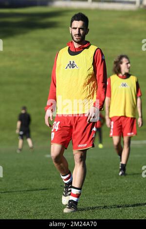 Konstantinos Laifis de Standard photographié pendant la deuxième journée du camp d'entraînement d'hiver de l'équipe belge de football de première division Standard de Liège, à Marbella, Espagne, le lundi 09 janvier 2017. BELGA PHOTO YORICK JANSENS Banque D'Images