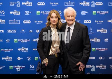 Odile Degroot and Andre Dussollier pictured during the 7th edition of the Magritte du Cinema awards ceremony, Saturday 04 February 2017, in Brussels. The awards are rewarded to movies of Belgian French-speaking producers. BELGA PHOTO LAURIE DIEFFEMBACQ Stock Photo