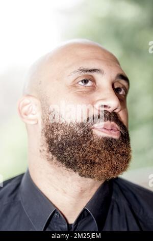Anthony Vanden Borre photographié lors d'une conférence de presse sur sa carrière, le jeudi 02 mars 2017, à Bruxelles. BELGA PHOTO FILIP DE SMET Banque D'Images