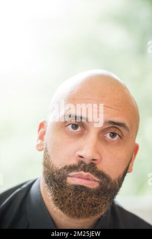Anthony Vanden Borre photographié lors d'une conférence de presse sur sa carrière, le jeudi 02 mars 2017, à Bruxelles. BELGA PHOTO FILIP DE SMET Banque D'Images