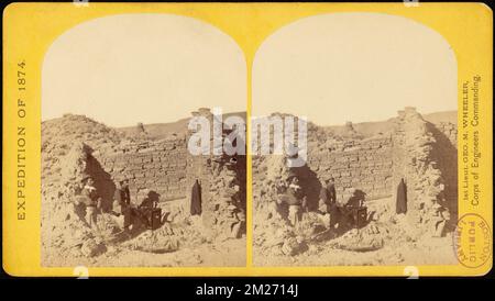 Ruine caractéristique, du Pueblo San Juan, Nouveau-Mexique ,. Photographies de l'Ouest américain Banque D'Images