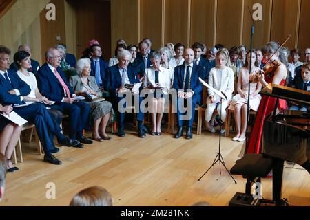 Illustration picture shows a party on the occasion of the 80th birthday of Queen Paola, Thursday 29 June 2017 in Waterloo. BELGA PHOTO BRUNO FAHY Stock Photo