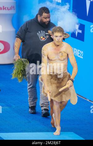 Melbourne, Victoria, Australie. 13th décembre 2022. MELBOURNE, AUSTRALIE - 13 DÉCEMBRE : cérémonie d'ouverture des Championnats du monde de natation de courte durée 2022 de la FINA au Centre sportif et aquatique de Melbourne sur 13 décembre 2022 à Melbourne, Australie (Credit image: © Chris Putnam/ZUMA Press Wire) Banque D'Images