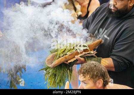 Melbourne, Victoria, Australie. 13th décembre 2022. MELBOURNE, AUSTRALIE - 13 DÉCEMBRE : cérémonie d'ouverture des Championnats du monde de natation de courte durée 2022 de la FINA au Centre sportif et aquatique de Melbourne sur 13 décembre 2022 à Melbourne, Australie (Credit image: © Chris Putnam/ZUMA Press Wire) Banque D'Images