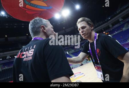 Jacques Stas, directeur belge, photographié lors d'une formation des Lions belges de Belgique au tournoi hommes FIBA Eurobasket 2017, mercredi 06 septembre 2017, à Instabul, Turquie. BELGA PHOTO VIRGINIE LEFOUR Banque D'Images