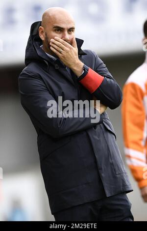 Vedran Pelic, entraîneur en chef de Westerlo, photographié lors du match de la Proximus League de D1B entre Lierse SK et KVC Westerlo, à Lier, samedi 09 septembre 2017, le cinquième jour du championnat belge de football, division 1B. BELGA PHOTO YORICK JANSENS Banque D'Images