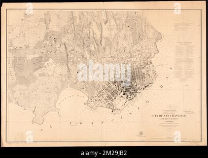 City of San Francisco and its vicinity, California , San Francisco Calif., Maps Norman B. Leventhal Map Center Collection Stock Photo