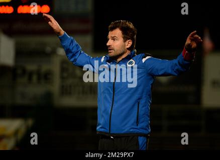 Ivan Leko, entraîneur en chef du Club Brugge, photographié en action lors d'un match final de la coupe Croky 1/16 entre Roeselare (1B) et le Club Brugge, à Roeselare, le mercredi 20 septembre 2017. BELGA PHOTO DAVID CATRY Banque D'Images