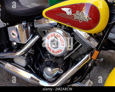 Harley Davidson des Hells Angels | Harley Davidson des Hells Angels 11/10/2017 Banque D'Images