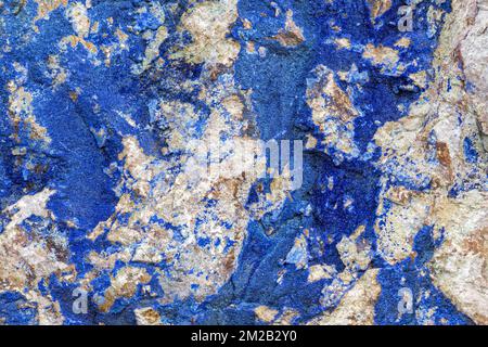 Azurite / Chessylite, minerai de cuivre doux et bleu profond | azurite, épouse de la minérale 13/10/2017 Banque D'Images