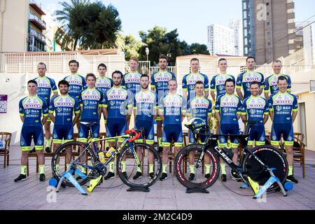 (Rang supérieur G-D), belge Thomas Degand de Wanty-Groupe Gobert, Norvegian Odd Christian Eiking, français Guillaume Martin de Wanty-Groupe Gobert, belge Frederik Backaert de Wanty-Groupe Gobert, italien Simone Antonini de Wanty-Groupe Gobert, belge Kevin Van Melsen de Wanty-Groupe Gobert, britannique Mark McNally, belge de Wanty-Groupe Gobert Belge Xandro Meurisse de Wanty-Groupe Gobert, (rangée inférieure L-R), Belge Tom Devriendt de Wanty-Groupe Gobert, Italain Andrea Pasqualon de Wanty-Groupe Gobert, Français Yoann Offredo de Wanty-Groupe Gobert, Belge Guillaume Van Keirsbulck de Wa Banque D'Images