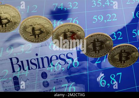 Monnaie virtuelle | monnaie virtuelle 07/02/2018 Banque D'Images