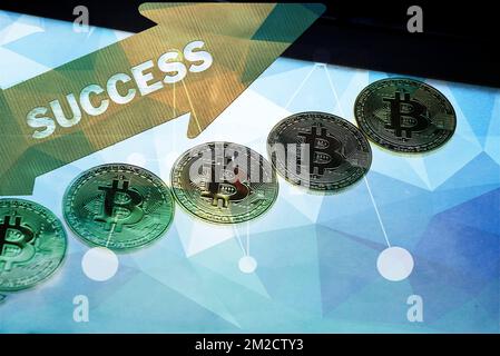 Monnaie virtuelle | monnaie virtuelle 07/02/2018 Banque D'Images