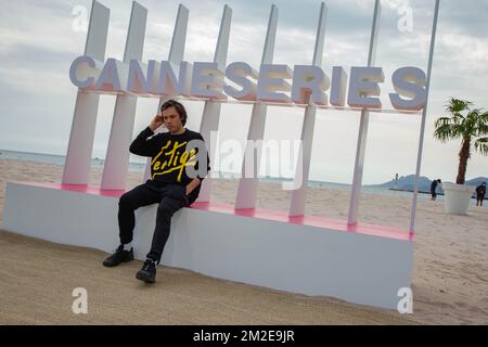 Orelsan assistez à un photocall lors du Festival International de Cannes 1st | Orelsan durant un photocall pendant le Festival International de Cannes 1er. 07/04/2018 Banque D'Images