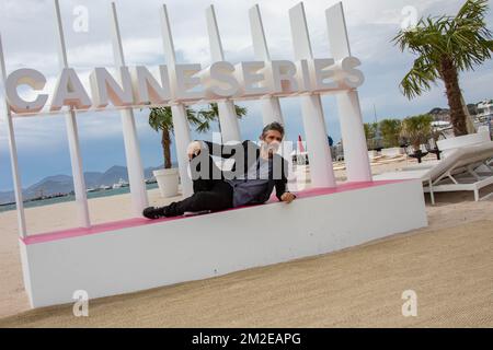 L'acteur Leonardo Sbaraglia assiste à la photo Felix au Festival Cannes séries à Cannes. | l'indicateur Leonardo Sbaraglia aide au photocall de ' Felix ' , lors du Festival de Cannes séries à Cannes. 08/04/2018 Banque D'Images